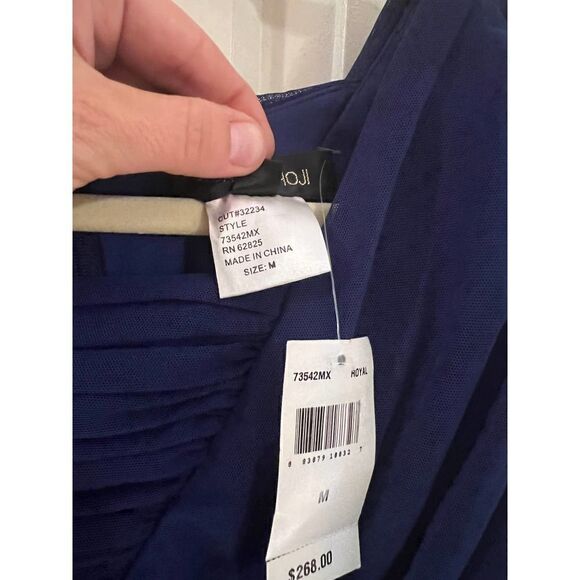 Tadashi Shoji Fern Style Royal Dress NWT Sz. M - Picture 7 of 7